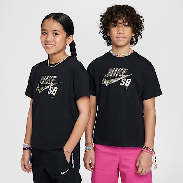 Girls Black Tops T Shirts. Nike CA